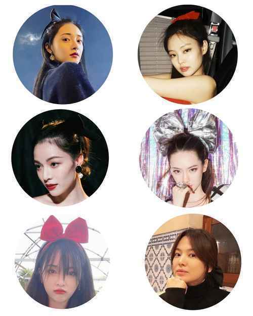中韩女星散发魅力时，没有一个蝴蝶结是无辜的！