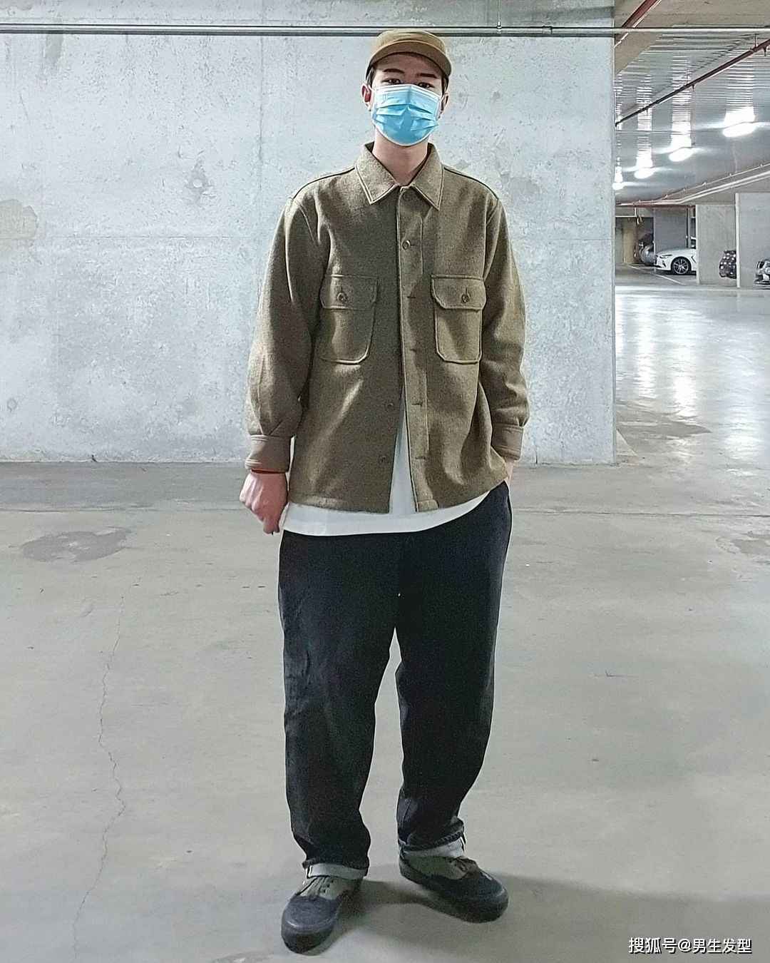 男生必会的“叠穿”技巧，外套衬衫这样搭配，颜值不高也很帅气