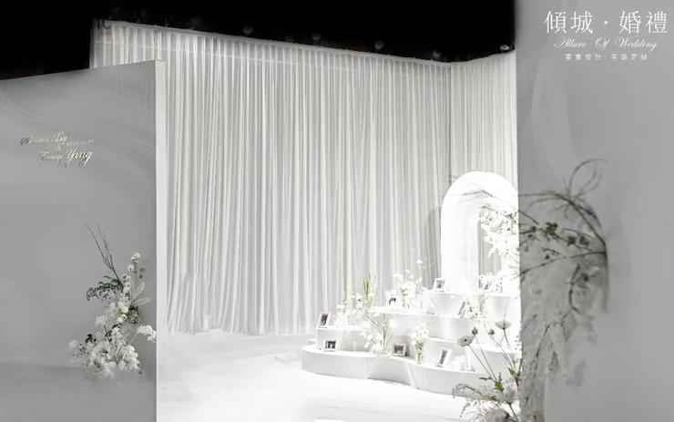 花费2天一夜打造了这一座白色梦境婚礼殿堂