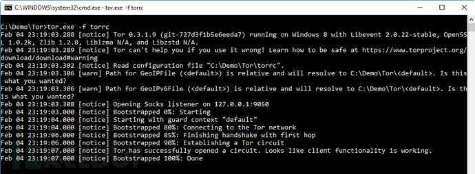 通过Tor Onion在Windows中执行远程Shell可以吗？