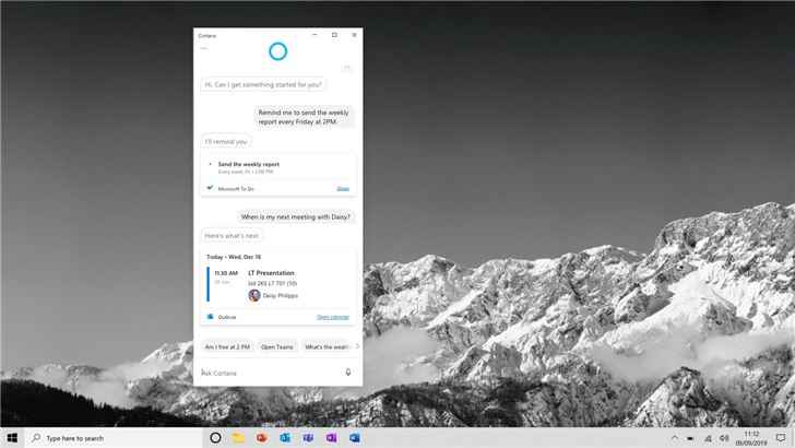 微软 Cortana 内部已改名为Microsoft 365 助手 可能会与Teams进行集成