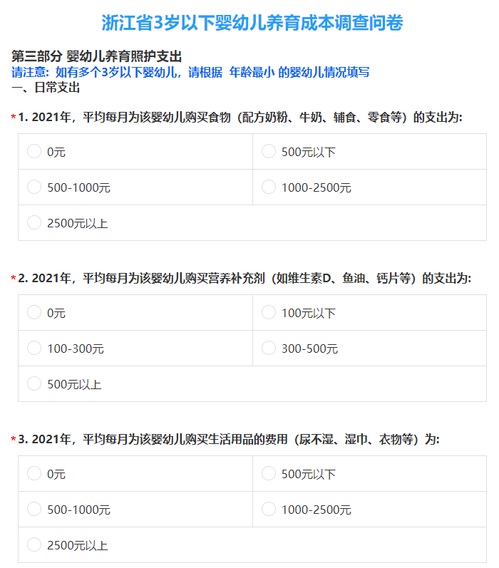 每月补贴一千你会生二孩或三孩吗？浙江、海南